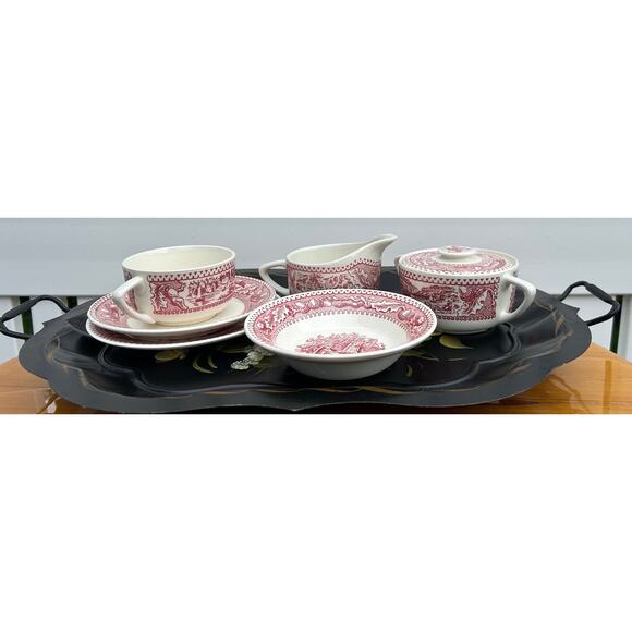 Dessert/Berry Bowl Memory Lane Pink/White Birthday Wedding Mom Gift Royal USA - Picture 1 of 7